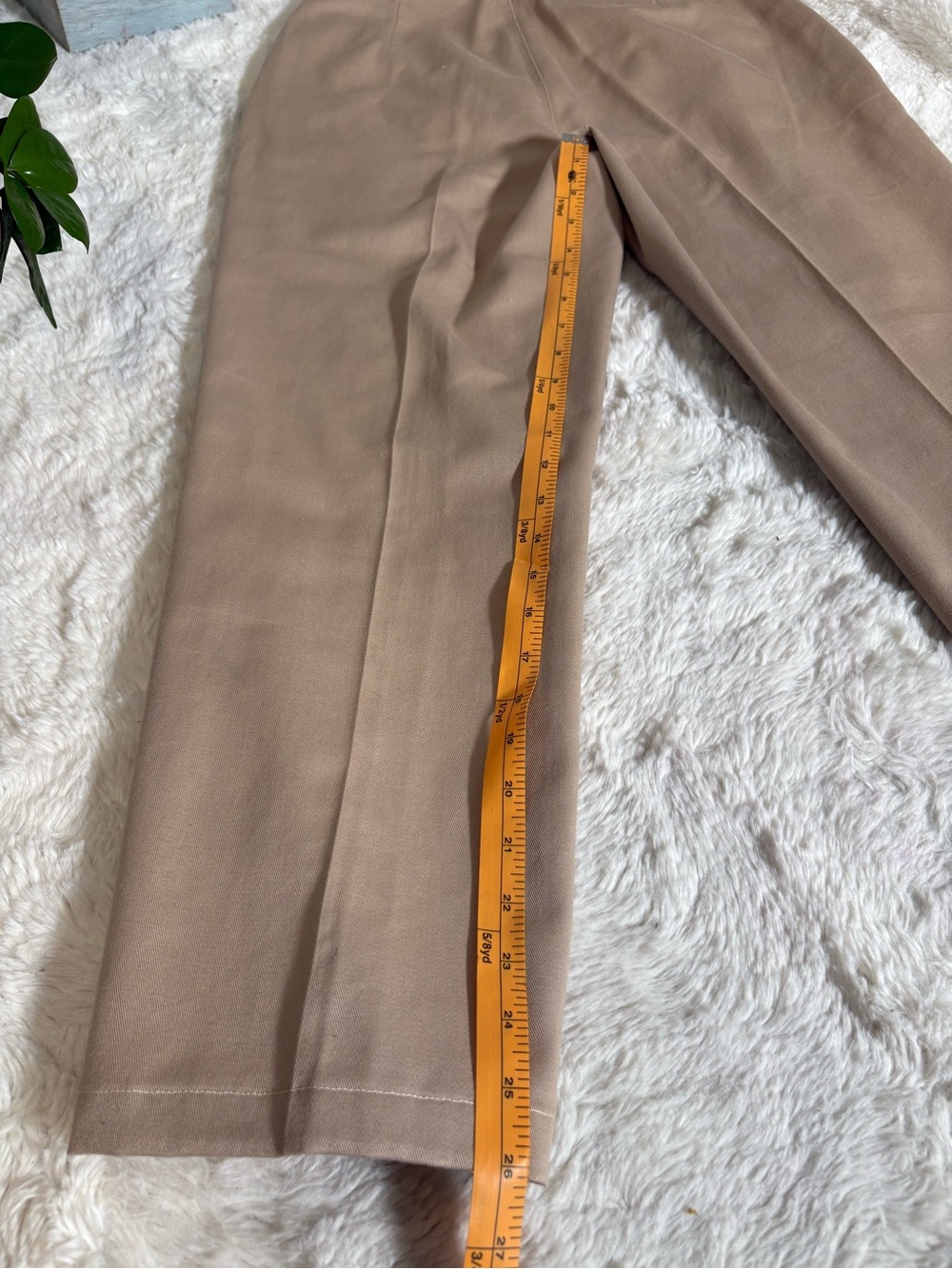 NWOT Northern Reflections Straight Leg Cotton Pants – Taupe – Size 6 - Picture 9 of 10